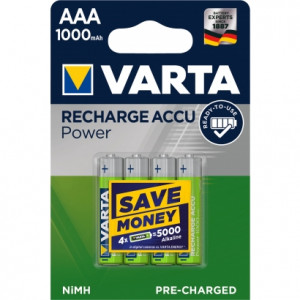 VARTA RECHARGE ACCU POWER 4 AAA 1000 mAh